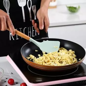 Дуршлаг для приготовления пищи, прочный, износостойкий, долговечный, удобный, из пищевых материалов, суповая ложка для кухни 4