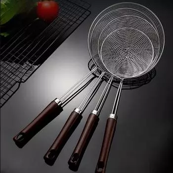 Дуршлаг из нержавеющей стали Bojia: Большой фильтр для лапши и масла для горячего горшка для использования на кухне 14cm