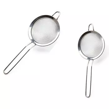 Дуршлаг из нержавеющей стали с мелкой сеткой для муки, сито для масла, ситечко для чая