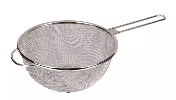 Дуршлаг Pearl Metal, сделанный вручную в Японии, из нержавеющей стали, 18 см, HB-1632 серебряный