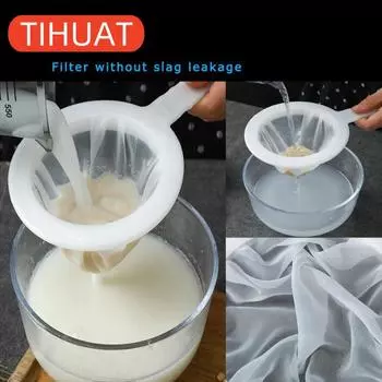 Дуршлаг Сейчечко с ультратеумом и мелкой сеткой для молока и других кухонных нужд 24х15 см белый