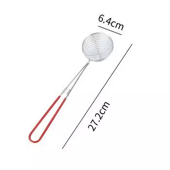 Дуршлаг-сито из нержавеющей стали, проволочная шумовка с ручкой для еды в горшочке S