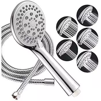 Душ «Артишок» экономит воду, оснащен мотыгой из нержавеющей стали длиной 175 см, телефоном для душа с пятью режимами массажа, обратным душем по телефону.