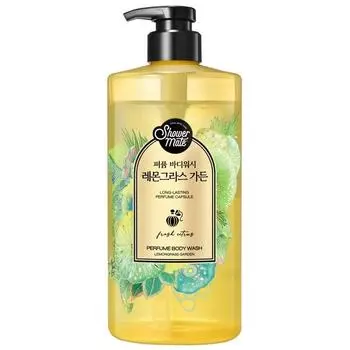 Душ Mate Lemon Grass Garden Парфюмированный гель для душа Цитрус + Бергамот, 1 л, 1 корейская косметика