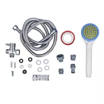 Душ-распылитель для собак с переключающим клапаном, герметичное приспособление для купания домашних животных из нержавеющей стали для помещений