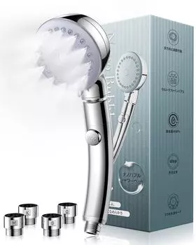 Душевая головка Anycee Micro Nano Bubble Premium Angle Водосберегающая душевая головка Water Stop at Hand 3-ступенчатый режим Ультрамелкопузырчатая душевая головка Pore Care