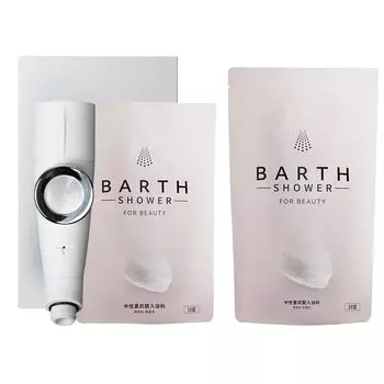 Душевая головка BARTH Bath Micro Nano Bubble Shower Head White поставляется с 30 таблетками для душа Bubble Shower Head Spa Water + (Экономия бикарбоната)