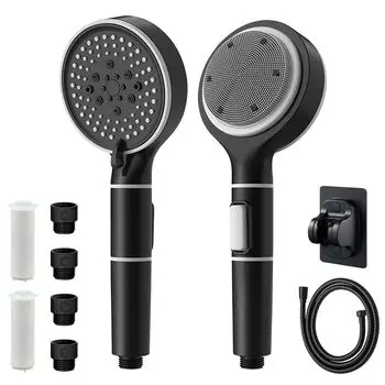 Душевая головка Beebus Новая душевая лейка с выпускным отверстием для воды Душевая головка с пузырьками Душевая головка с функцией удаления хлора Душевая головка с ступенчатым режимом Эксклюзивный мягкий силикон
