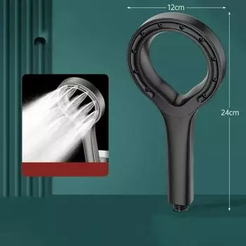 Душевая головка для ванной комнаты, бытовая полая насадка для душа, новый спа-душ высокого давления серебряный