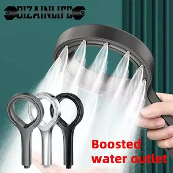 Душевая головка высокого давления Heart Ring Spray Booster Давление Мощный Домашний Смеситель для душа с эффектом дождя Водный массаж Аксессуары для ванной комнаты