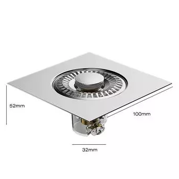 Душевая кабина, слив для ванной, туалет, кухня, балкон, сливной фильтр, нержавеющая сталь, сливная пробка, аксессуары для ванной комнаты серебряный