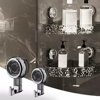 Душевая коробка на присоске, сверление не требуется, прозрачный дизайн, угловая полка для душа, органайзер для хранения дома, ванной комнаты и кухни серебряный