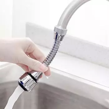 Душевая лейка Bubbler Water Saver с удлинителем Faucet Splash Filter Long как