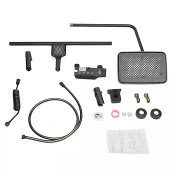 Душевая лейка с ручкой, система дождевой воды для ванной комнаты, настенные светильники, комплект для душа с дождевой лейкой