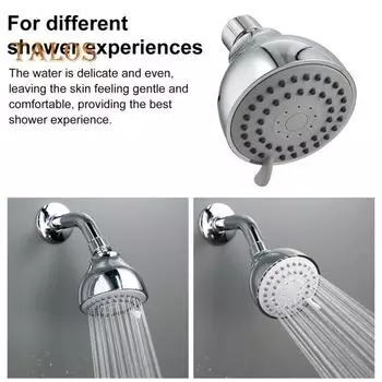 Душевая лейка с силиконовым водовыпуском, препятствующим засорению, 3 режима подачи воды, герметичная лейка с возможностью регулировки потока воды серебряный