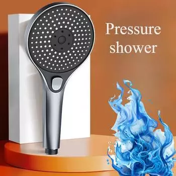 Душевая лейка с высоким давлением для душа Нагреватель воды для ванной комнаты Нагреватель для ванной комнаты Универсальная насадка для душа с высоким давлением серый