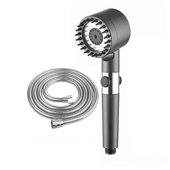 Душевая лейка высокого давления, Мощная душевая лейка с фильтром под давлением, Ручная душевая лейка, 3-скоростная душевая лейка One Size