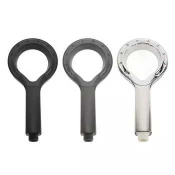 Душевая лейка высокого давления с большим выходом воды, выдолбленная ручная душевая лейка для домашней ванной комнаты Black