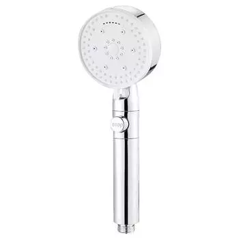 Душевая насадка Многофункциональная, высокое давление, 8 режимов струи. Ручная насадка для душа с переключателями ВКЛ/ВЫКЛ. Ручной спринклер. Экономия воды. Простота установки. One Size серебряный