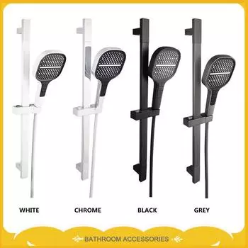 Душевая штанга с выдвижной штангой, настенная душевая штанга, регулируемая выдвижная штанга, ABS7, функции, душевая головка, душевая труба 1,5 м