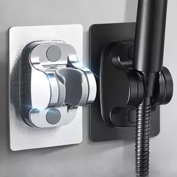 Душевая стойка без проколов, настенная регулируемая, гальваническое крепление для душевой лейки, аксессуары для ванной комнаты 1 серебряный