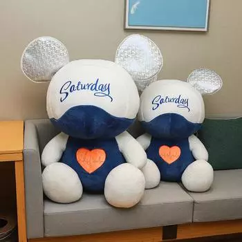 Душевная кукла Violent Bear Doll Sunday Doll для детей, девочек, подарок на день рождения, плюшевая игрушка, подушка для малыша 30 cm