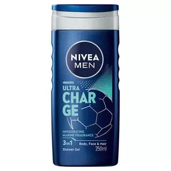 Душевой гель Nivea Ultra Charge Shower Gel 1000 мл