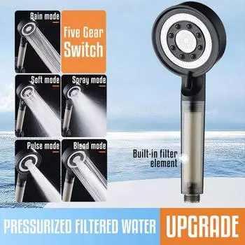 Душевой костюм для ванной комнаты, бытовой термостатический душ для ванной комнаты, туалет, водяной пистолет высокого давления, насадка под давлением, фильтрующий спрей