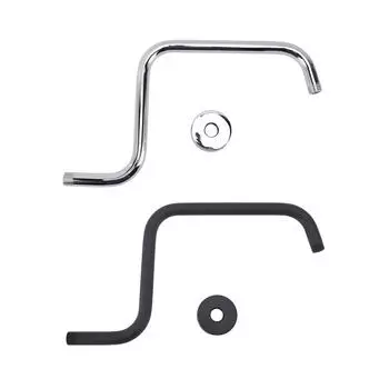 Душевой кронштейн из нержавеющей стали с фланцевой S-образной душевой стойкой для настенной установки Electroplate