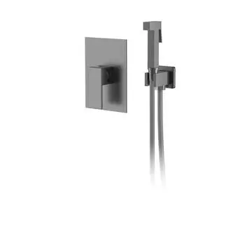 Душевой набор D k со встроенным гигиеническим душем, серый графит Bayern list da1515006