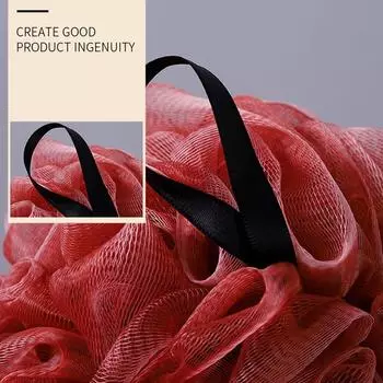 Душевой скраббер для ухода за кожей дома, живая ванна, цветок, мочалка, супер мягкий шарик для ванны, скраб для тела, высококачественный аксессуар для чистки кожи в ванной White Pink