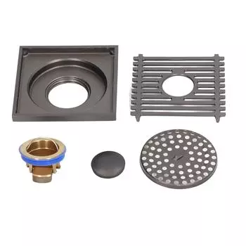 Душевой слив для пола, медный, с защитой от запахов, большой объемный слив для пола, набор для ванной комнаты, туалета, балкона