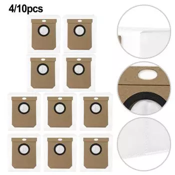 `Dust Bags For Cecotec For Conga 2299 Ultra 2499 7490 8290 Vacuum Cleaner Parts` 4 PACK