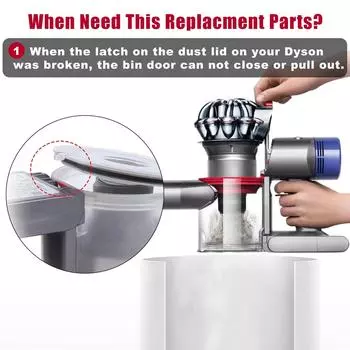 Аксессуары для крышки пылесборника для пылесоса Dyson V7 V8, сменные детали для крышки пылесборника с уплотнительным кольцом
