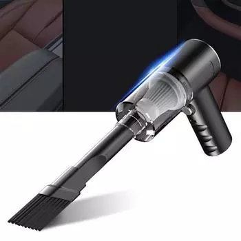 Пылеудаляющий пылесос Компактный беспроводной автомобильный пылесос с высокой мощностью всасывания Аккумуляторная батарея для детализации Включает 2