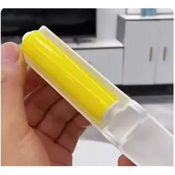 Dust Remover Clothes Fluff Foldable Washable Hair Collector Removal Brush Sticky Washable Reusable Protable Rolling Brush AVE жёлтый