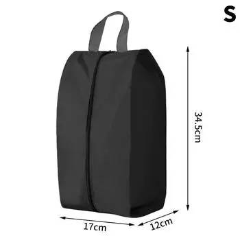 Dustproof Waterproof Shoes Storage Bags Travel Portable Nylon Shoes Bag AVE S чёрный