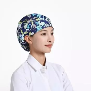 Dustproof Work Hat Breathable Cafe Bar Baker Hat Wrapped Hair Hat Restaurant Canteen Bakery 03