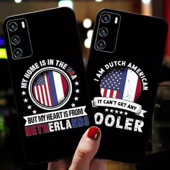 Dutch Flag Phone Case For Huawei Mate 8 9 S 10 30 20 40 20X 5G 40E Plus Pro Nova 7i 7 Pro SE Pro Back Cover HUAWEI Mate8