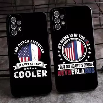 Dutch Flag Phone Case For Samsung Galaxy S20 S21 S22 S30 S7 S10 S8 S9 S6 Pro Plus Edge Ultra Fe Shockproof Cover SamsungS6