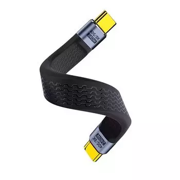 Duttek 40 Гбит/с Короткий кабель-переходник USB-C, 240 Вт кабель-переходник USB тип C PD быстрая зарядка Кабель-переходник USB тип C поддерживает видео 8K@60 Гц