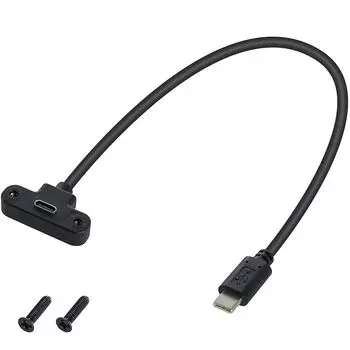 Duttek 90 градусов USB C удлинительный кабель короткий 1 фут прямоугольный женский - мужской адаптер кабель типа панельный монтаж ноутбук компьютер планшет для мобильного телефона