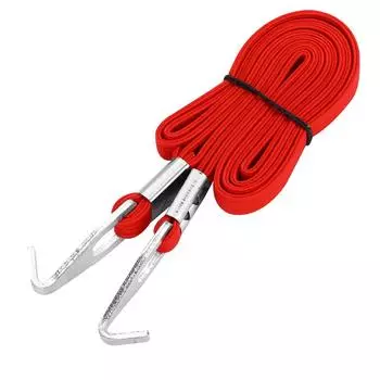 DUUTI ремень для багажа эластичные ремни с крючками велосипедный трос для подвешивания на открытом воздухе (красный)