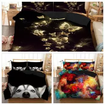 Duvet Cover Bedding Set Single Double King Size Quilt Cover with Pillowcase New Single 135x200cm