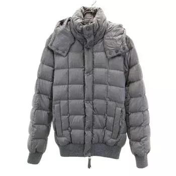 DUVETICA AKM Wool Long sleeve Down jacket XL Gray AKM Hood Women Used