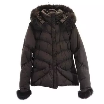 DUVETICA Circe with fox fur down parka 38 Brown Jacket Women Used