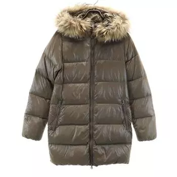 DUVETICA Long sleeve Down jacket 40 Beige Women Used