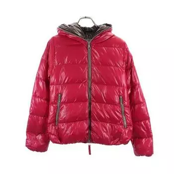 DUVETICA Nylon Long sleeve Down jacket 42 Pink hood Women Used