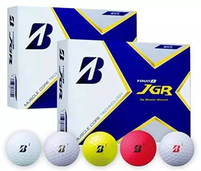Дюжина мячей для гольфа Bridgestone Golf 2021 Tour B JGR 1 дюжина TOUR B JGR матово-красный [2 комплекта] (12 Шариков)