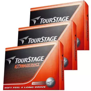 Дюжина мячей для гольфа Bridgestone Tour Stage Extra Distance оранжевого цвета, в комплект входит карточка магазина из 3 дюжин мячей [3 комплекта] (36 включено) оригинал